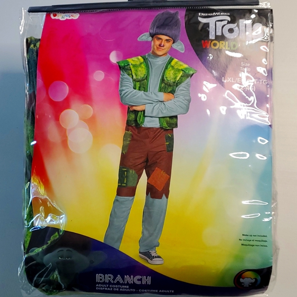 L-XL Branch - Trolls Costume NWOT